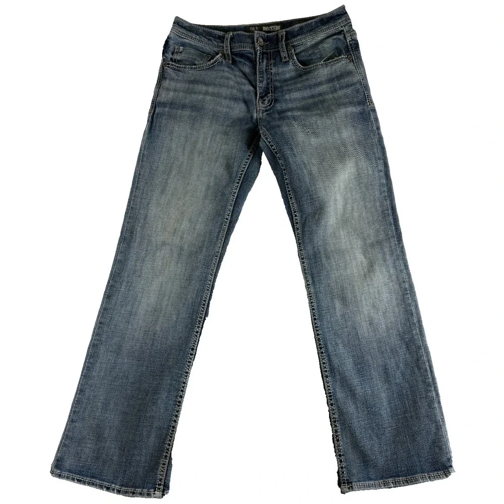 Buckle BKE Jake Straight Jeans Mens 30 Blue Denim Cotton Regular Fit Casual Wear